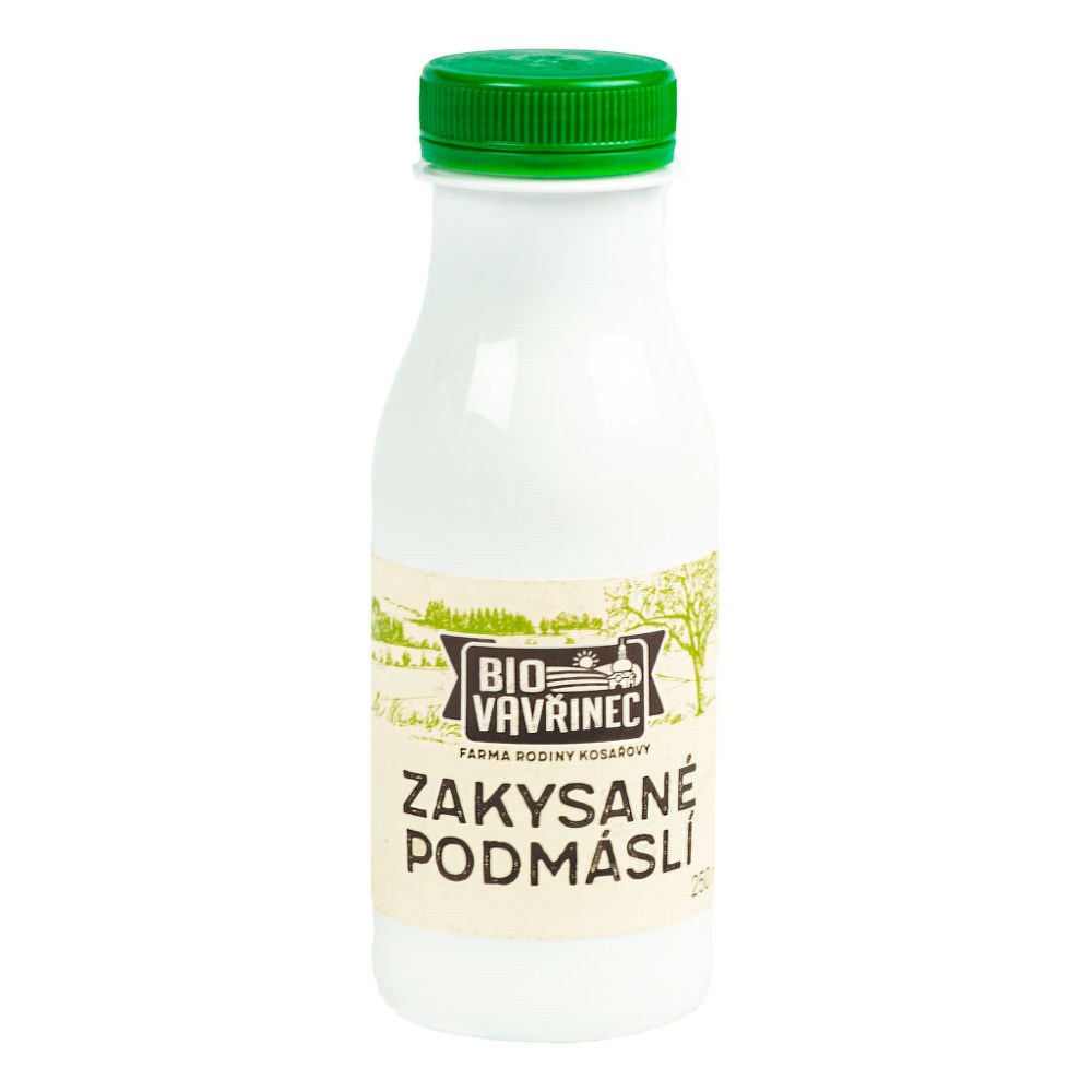 BIO zakysané podmáslí 250 ml Bio Vavřinec 
